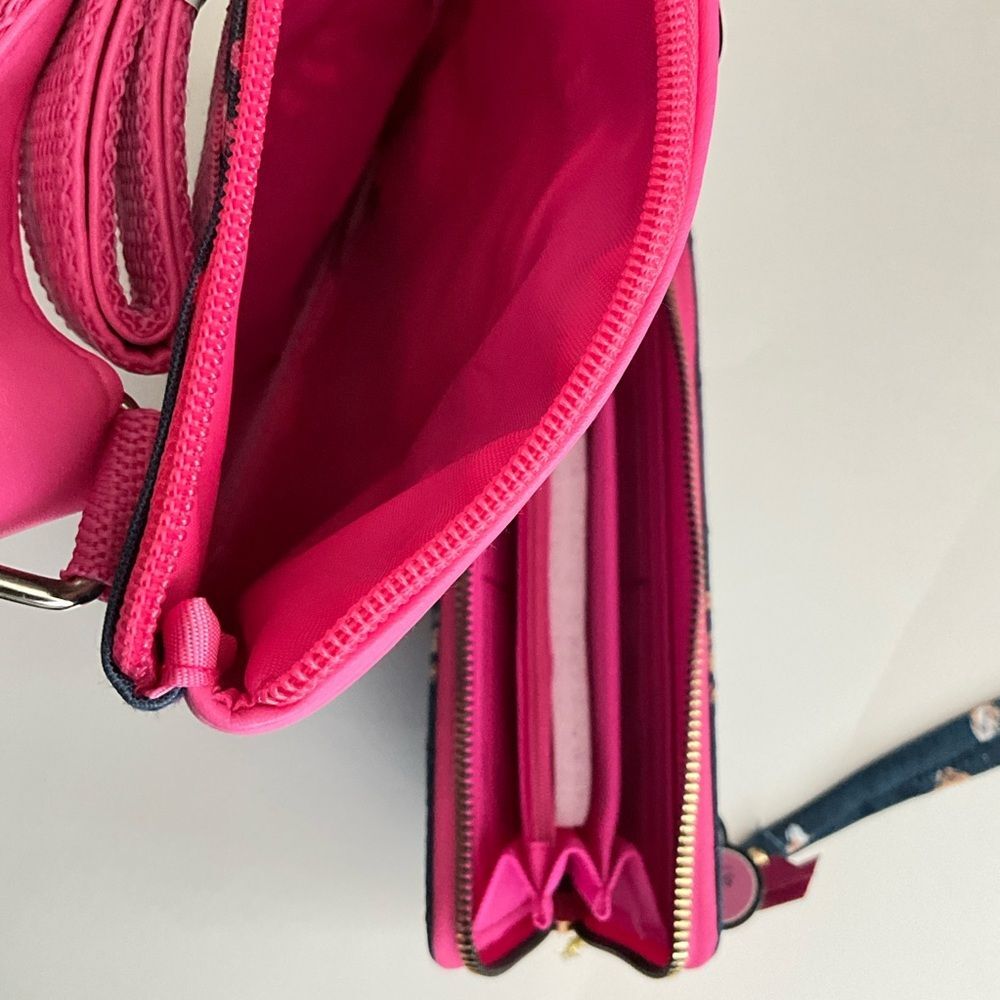 Simply Southern Dog Crossbody & Zip Around Wallet Navy and Pink - Picture 4 of 11